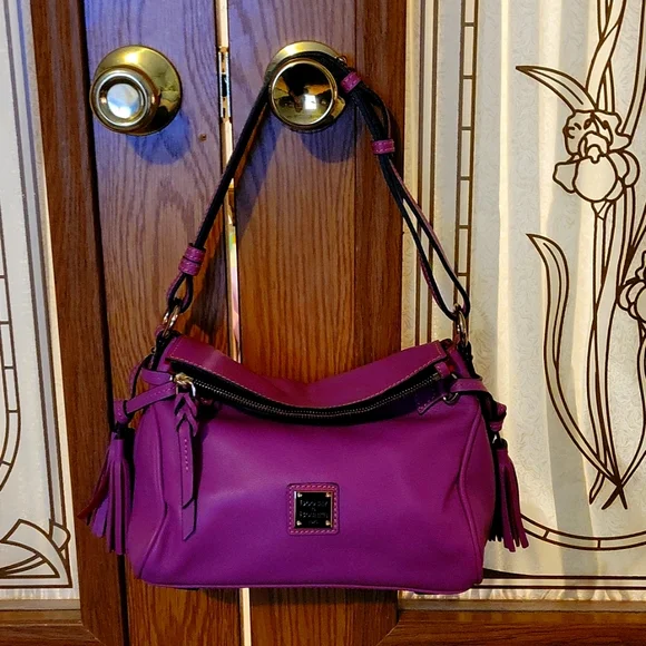 Dooney & Bourke calf leather mini satchel shoulder bag - Picture 1 of 7